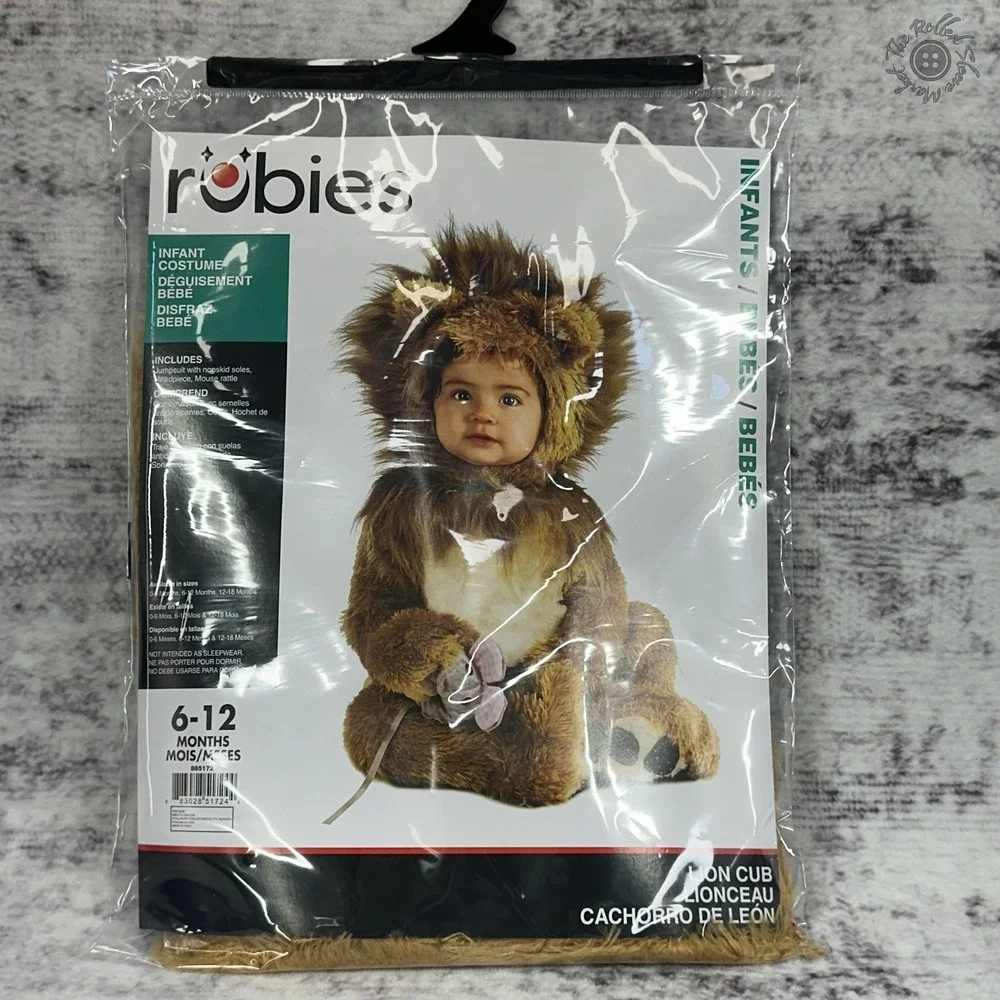New in Package - Rubies Infant 6-12 Months Lion Cub Costume Halloween Noah's Ark - Picture 2 of 8
